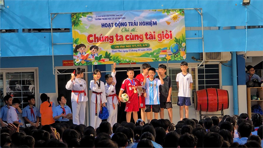 Hoạt động trải nghiệm - Chủ đề: “Chúng ta cùng tài giỏi” — ảnh 1/2